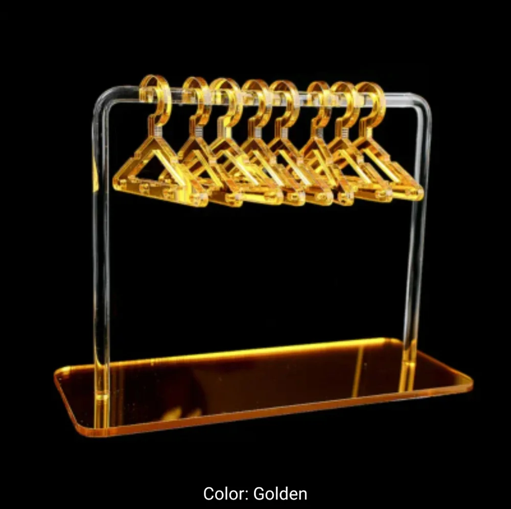 New Acrylic Creative Earring Display Stand - Golden